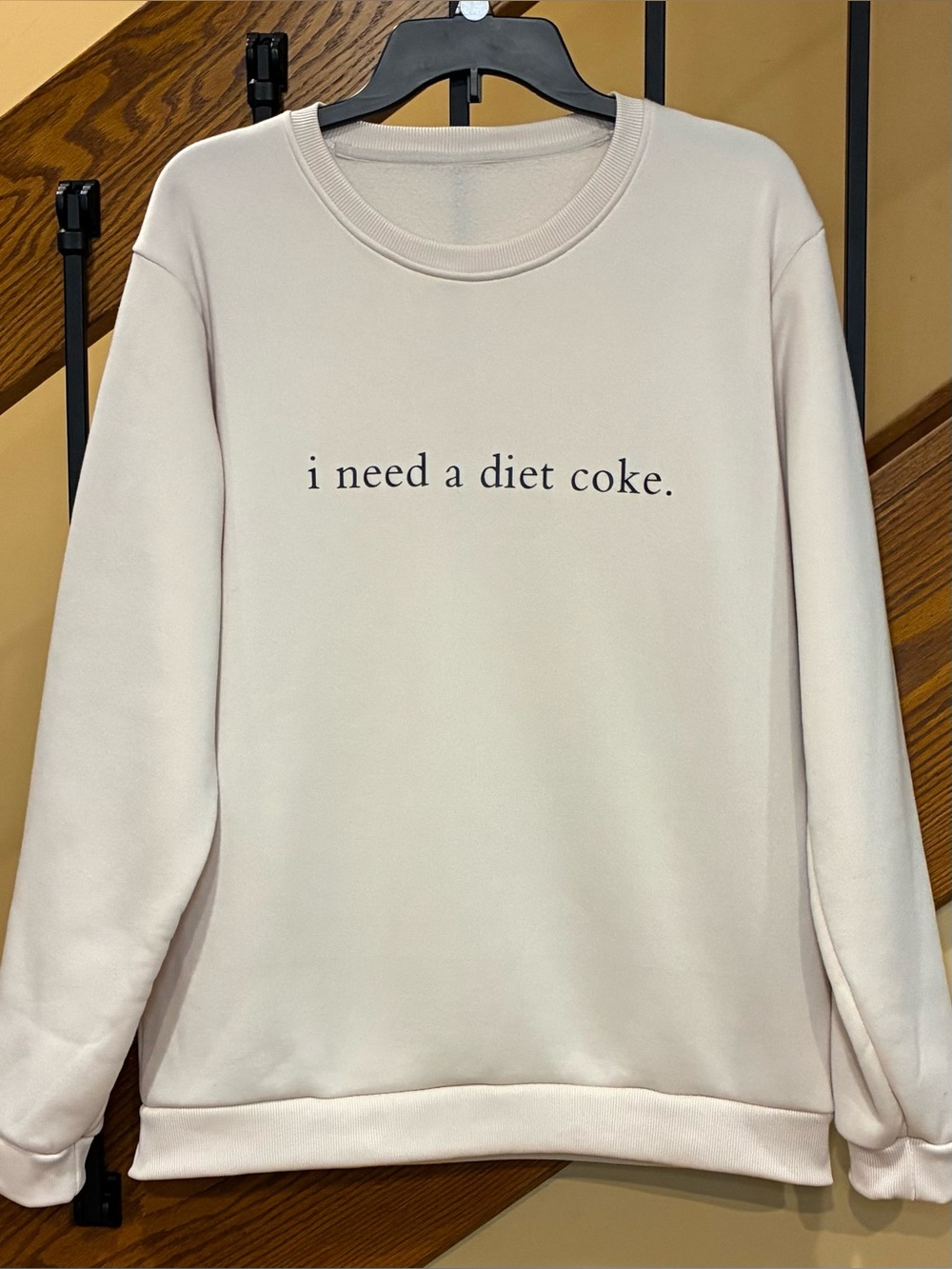 i need a diet coke sweatshirt No Brand creamy Beige SZ. Large